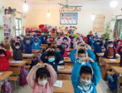 Trường Tiểu học Hà Nội - Điện Biên Phủ thực hiện đồng bộ các giải pháp ứng phó với dịch bệnh viêm đường hô hấp cấp