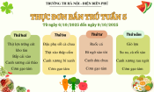 Thực đơn ăn bán trú Tuần 5