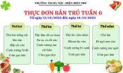 Thực đơn ăn bán trú Tuần 6